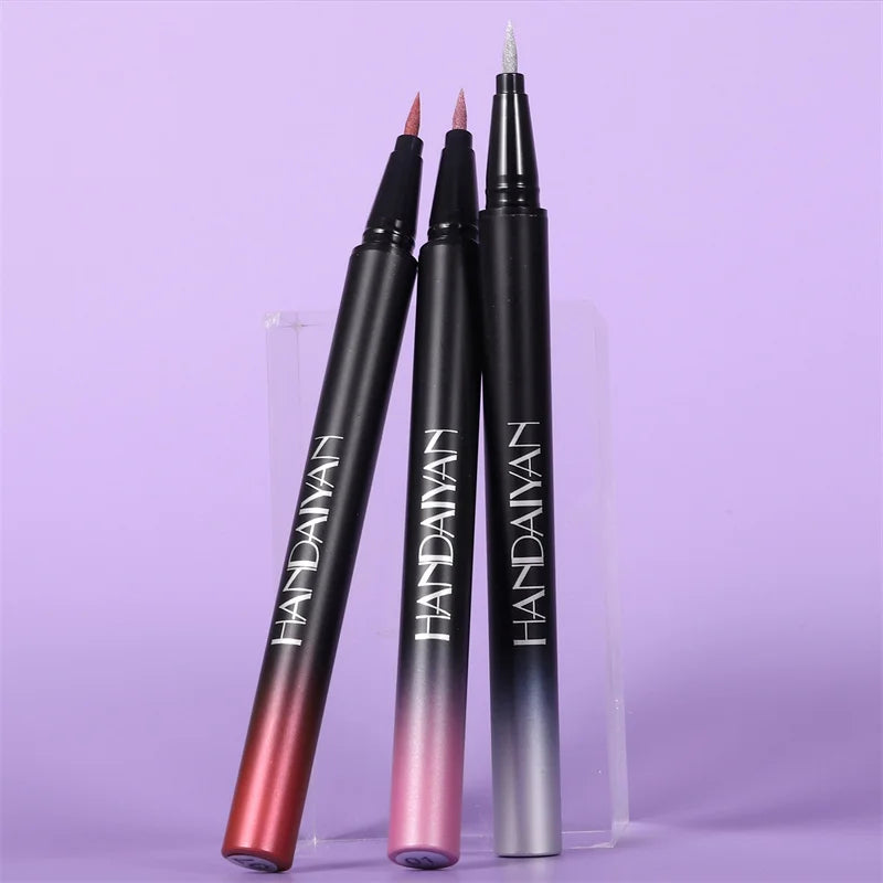 Glitter Liquid Eyeliner Pencil Waterproof Purple Pink Blue Eye Liner Pen Long Lasting Quickily Drying Eyes Makeup Cosmetics