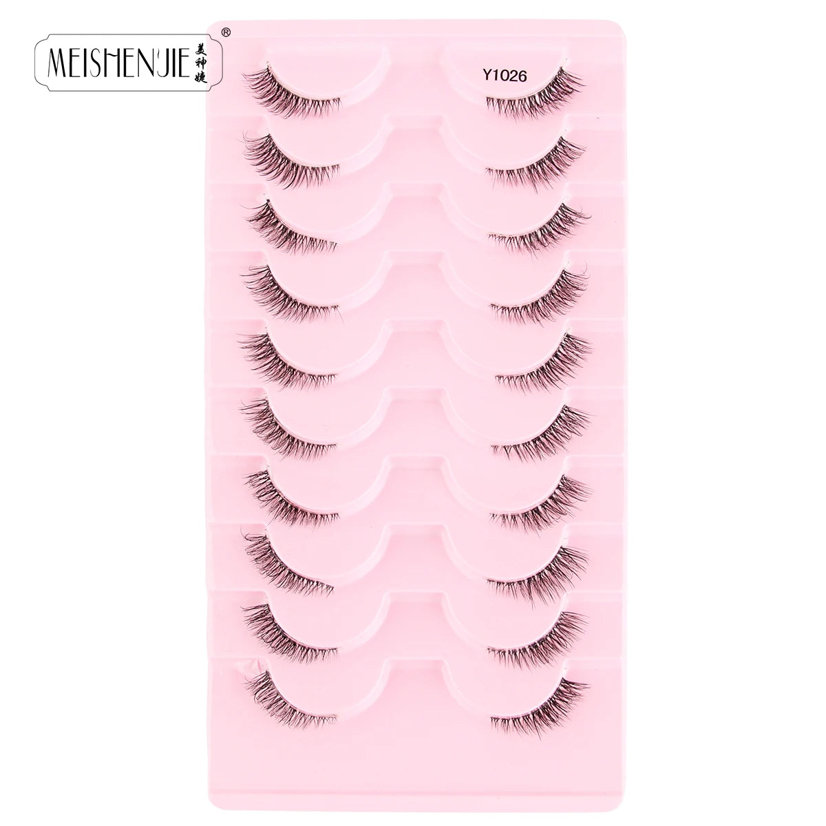 Fake Eyelashes Hot 3/10 Pairs Half Lashes Cat Eye Natural Long Fluffy 3D Mink Lashes Handmade Make up Tools maquillaje Faux Cils