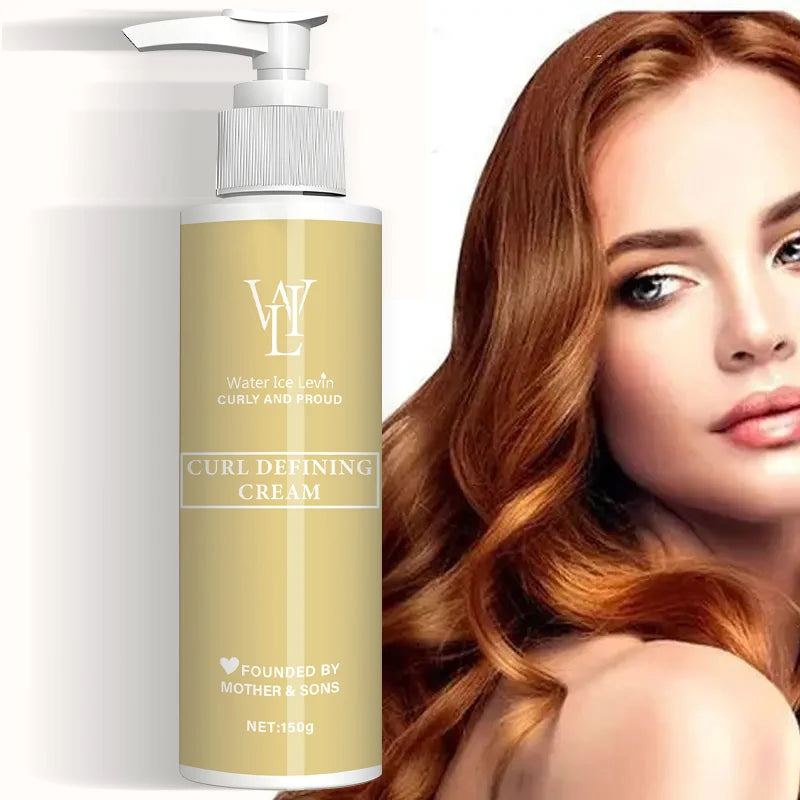 Curly Hair Enhancement Cream Contains Natural Shea Butter - Moisturizing and Styling for Curly Hair, Curly Hair and Waves - Repair Dry and Damaged Hair for Women
