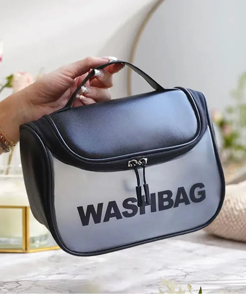 Cosmetic Bag Large Capacity PVC Waterproof Transparent Bag Outdoor Travel Wash Makeup Brush Storage Bag