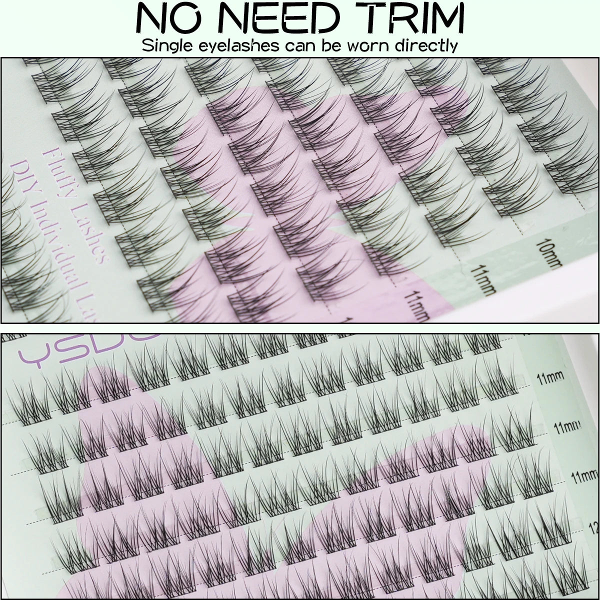 False Eyelashes Natural Manga Lashes Anime Eyelashes Large Capacity Eyelashes Extension Individual Eyelashes Handmade Eyelash