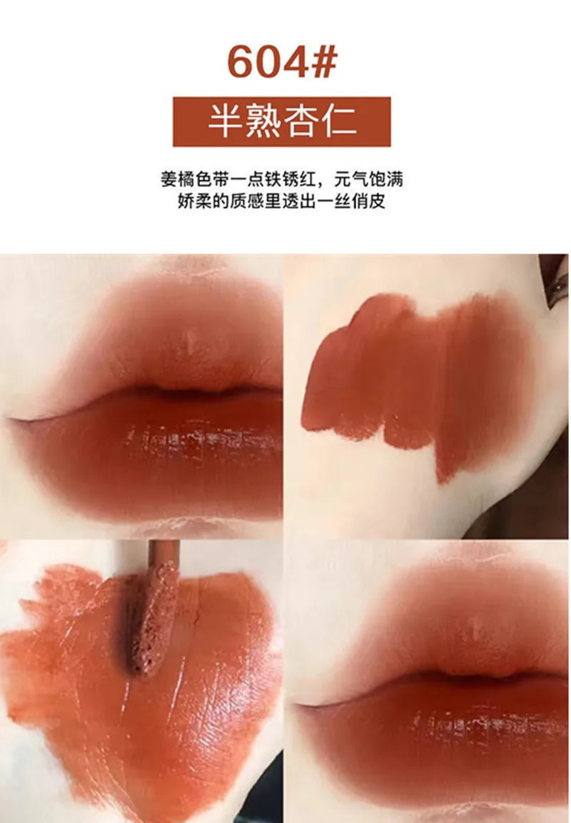 Dyeing Lip Gloss Matte Makeup Moisturizer Liquid Lipstick Waterproof Long Lasting Red Velvet Lip Tint Korean Make Up Cosmetic