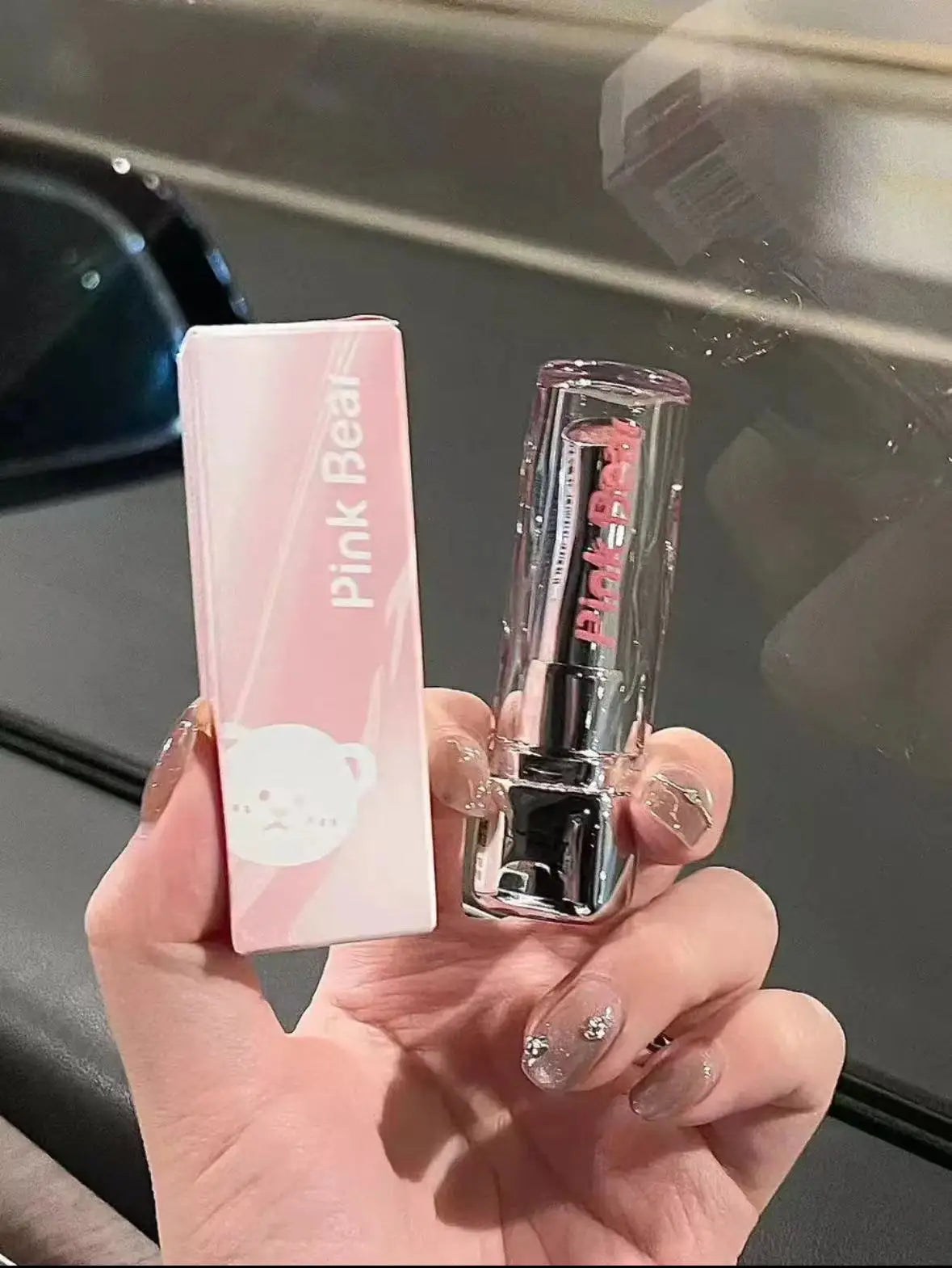 Pink Bear Water Essence Solid Lipgloss Moisturizing Mirror Lip Glaze LipSugar Light Lipstick Light Sensation Beauty Makeup