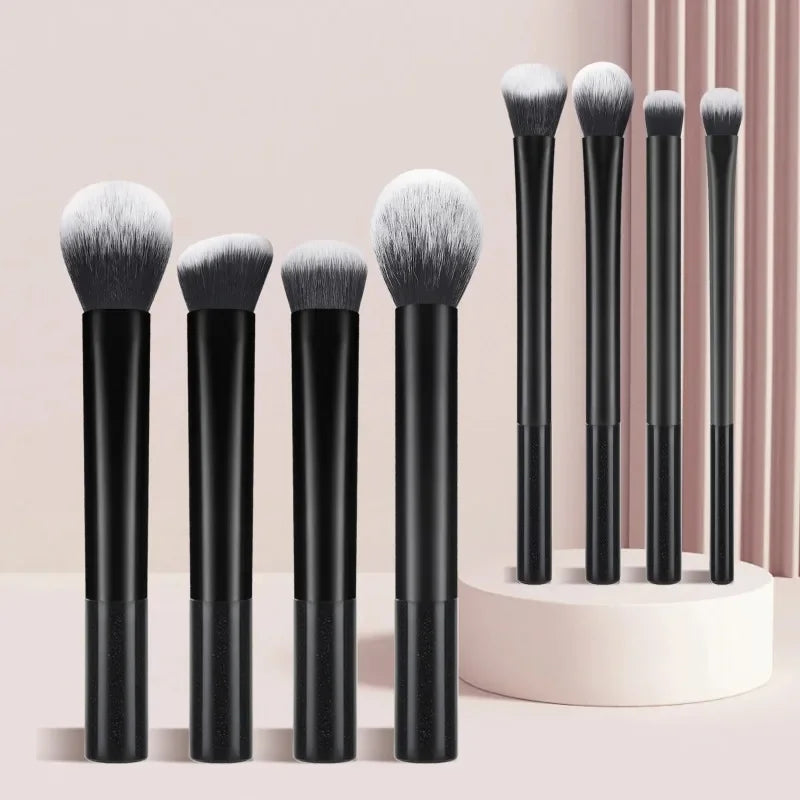 8pcs Plastic Daily Portable Multifunctional Makeup Brush For Making Up Supply 8pcs Makeup Brush Sets