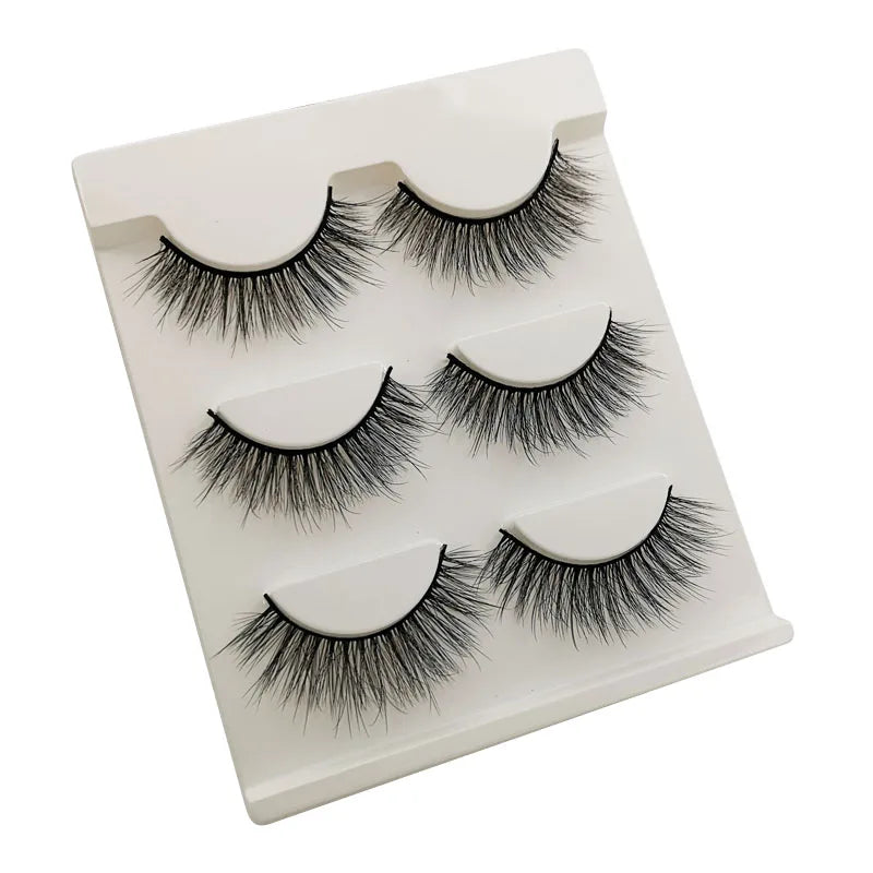 YSDO 3/5 Pairs 3D Mink False EyeLashes Winged Lashes Thick EyeLashes Makeup Fake EyeLashes Volume Lash Dramatic Mink EyeLashes