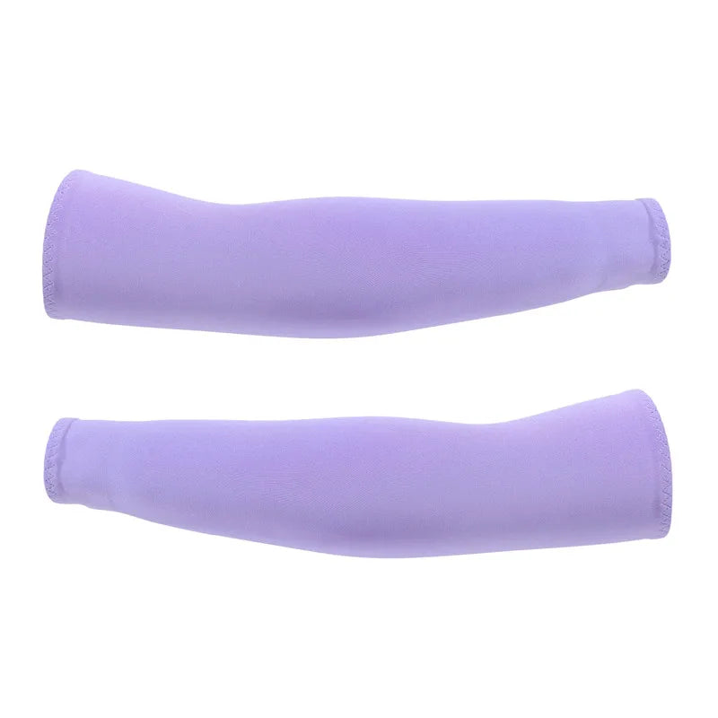 Arm Sleeves Ice Fabric Breathable Quick Dry Running Sportswear Sun UV Protection Long Arm Cover Cycling Arm Sleeves