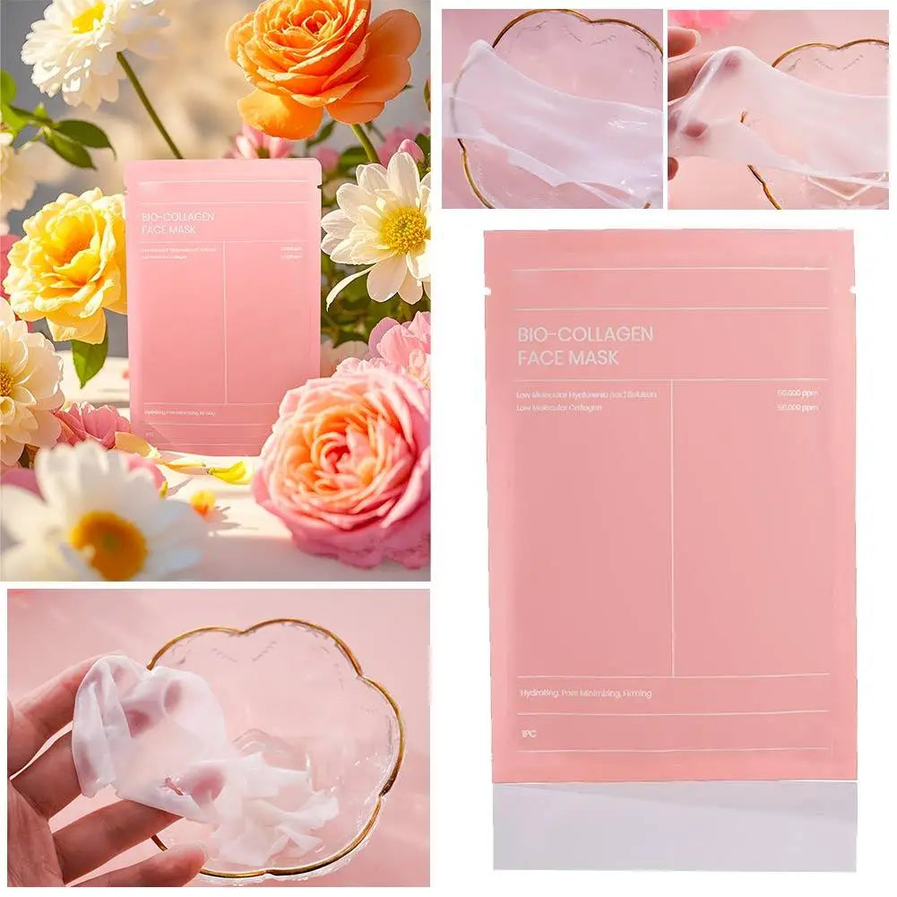 Sakura Collagen Face Mask Moisturizing Lifting Firming Essence Reduces Wrinkles Fine Lines Brighten Facial Mask Beauty Skin Care
