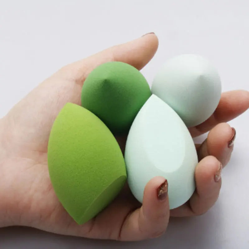 4pcs Makeup Sponge Powder Puff Dry and Wet Combined Beauty Cosmetic Ball Foundation Powder Puff Bevel Cut Make Up Sponge Tools