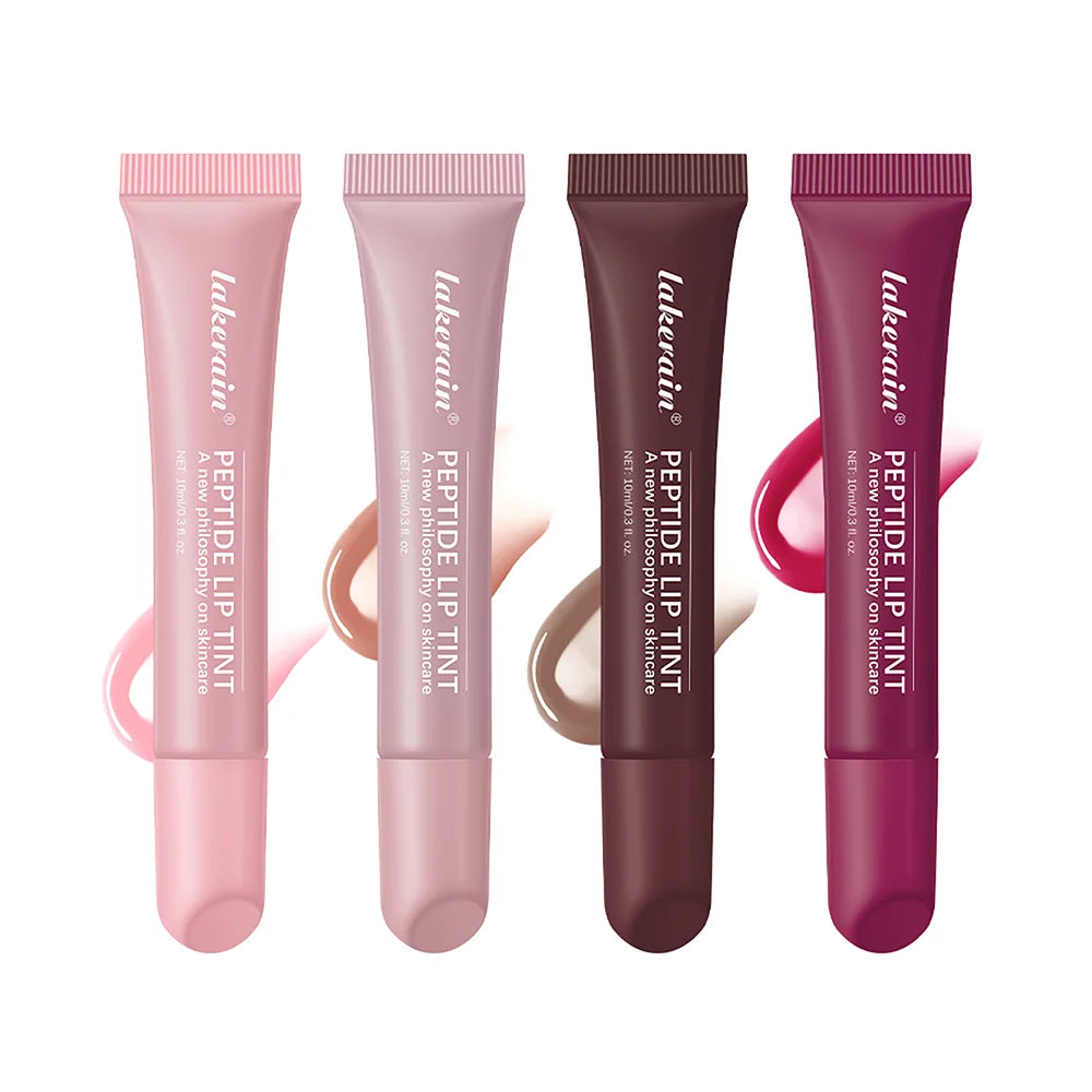 Lip Hydrating Lip Gloss Glitter Glossy Plumping Lipgloss High Shine Glass Finish Nude Colors Shiny Jelly Liquid Lipstick