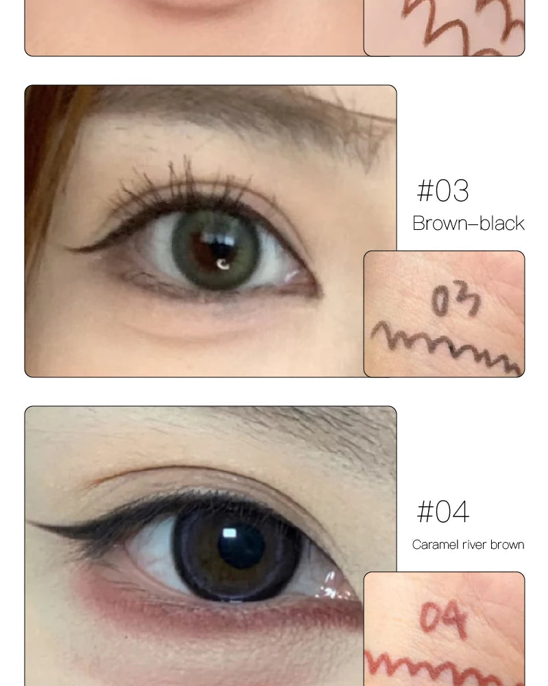Matte Brighten Lying silkworm Eyeliner Gel Pen Waterproof Quick Drying Pink Brown Ultra fine Eye Shadow Pen Not-Smudge Makeup