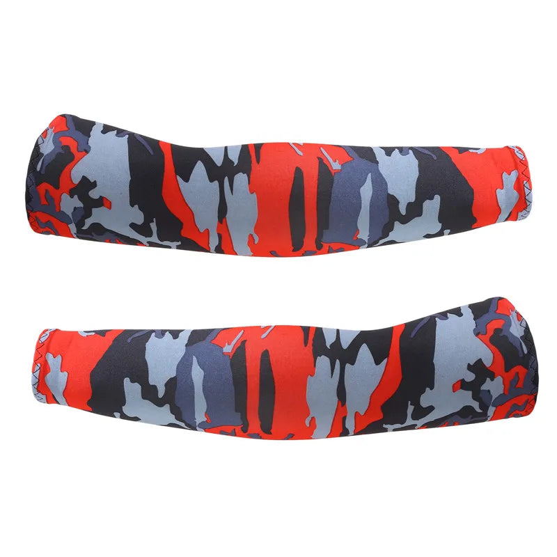 Arm Sleeves Ice Fabric Breathable Quick Dry Running Sportswear Sun UV Protection Long Arm Cover Cycling Arm Sleeves