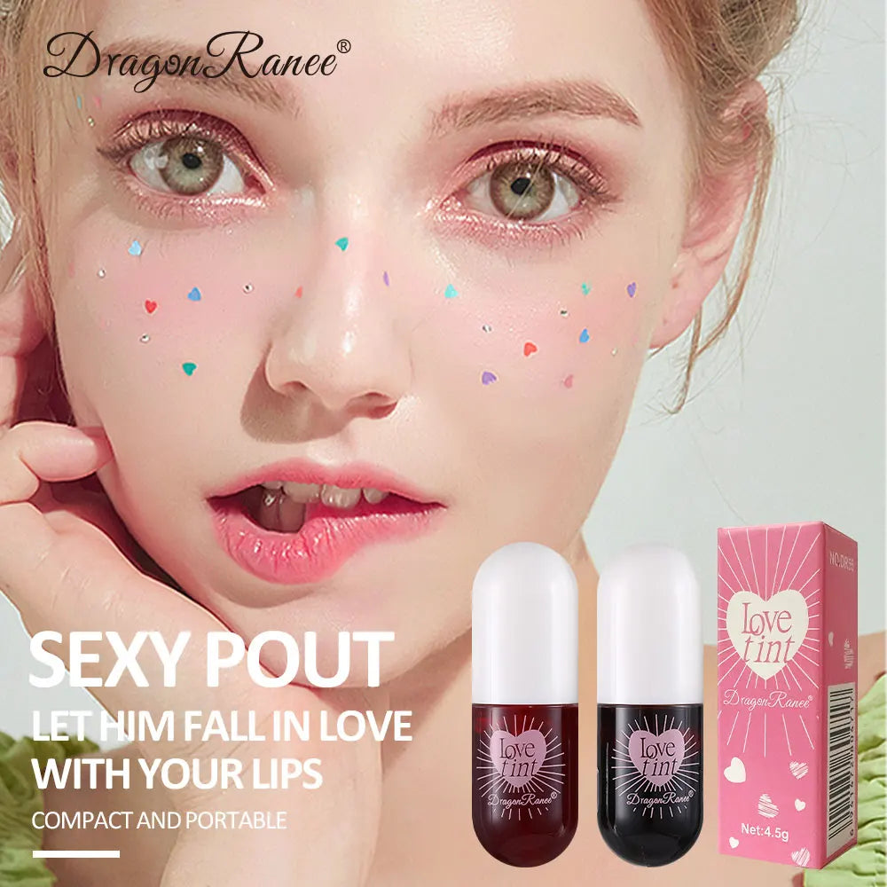 Mirror Lipstick, Water-Dyed Lip Liquid, Lip Glaze, Water-Glossy Mirror Glass Lipstick, Long-Lasting, Not Easy to Stick to the Cup, Lip Glaze, Light and Compact Lip Glaze