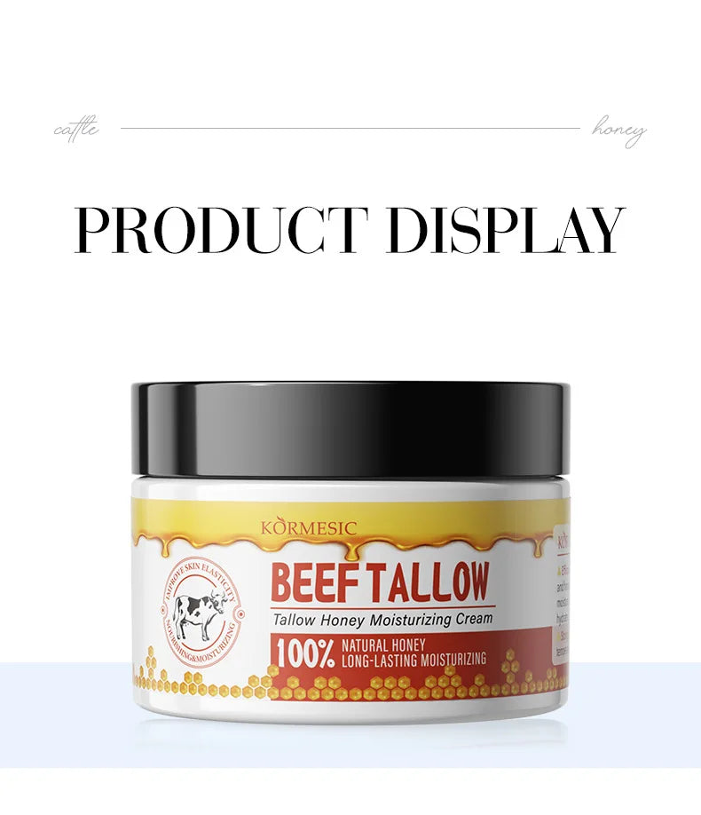 Tallow Honey Moisturizing Cream Long Lasting Smooth Tender Brighten Face Firming Elastic Deeply Nourish Skin Moisturizer 120g