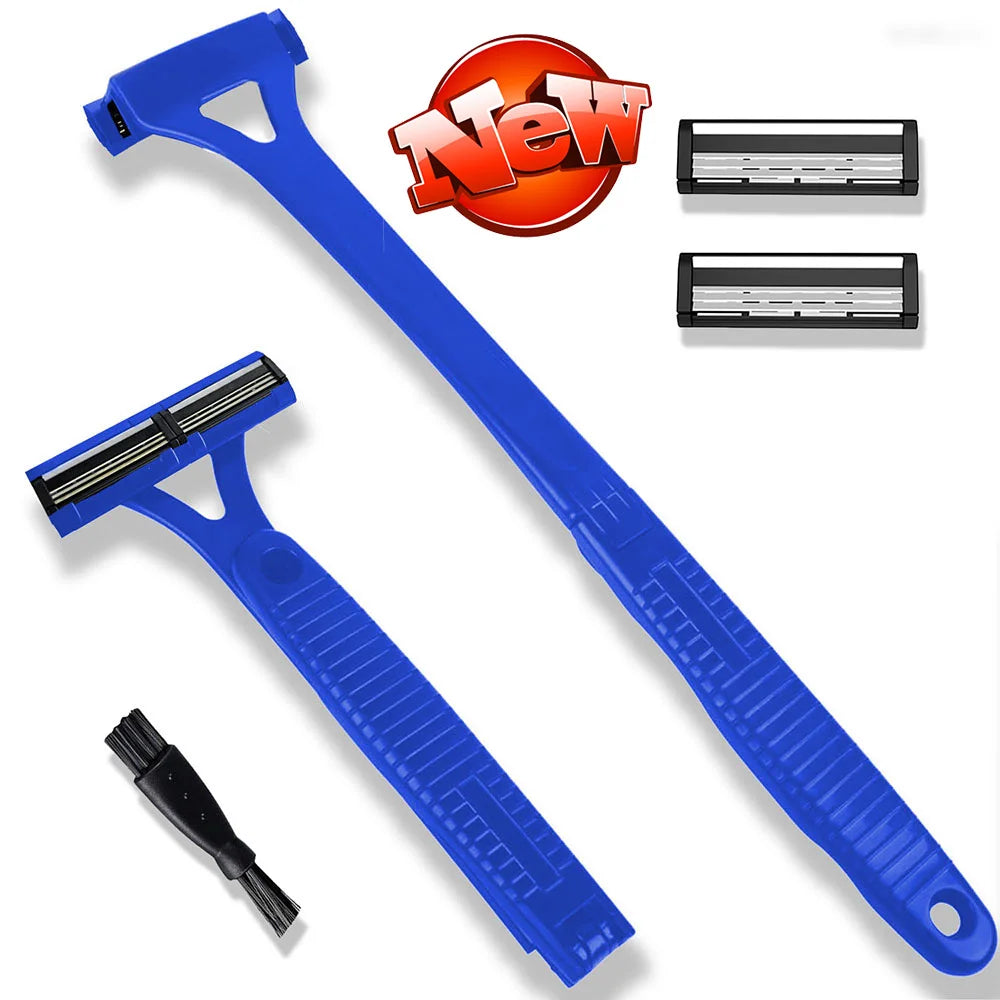 Razor Men Back Shaver Male Machine Hair Shaver Safety Long Handle Foldable Trimmer Body Leg Handle Removal Shaving Razor Tool