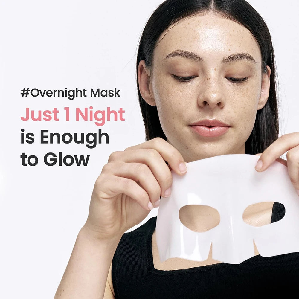 10PCs Absorbable Bio-Collagen Real Deep Mask Night Moisturizing Mask Firming Nourish Brightening Moisturizing Skin Care