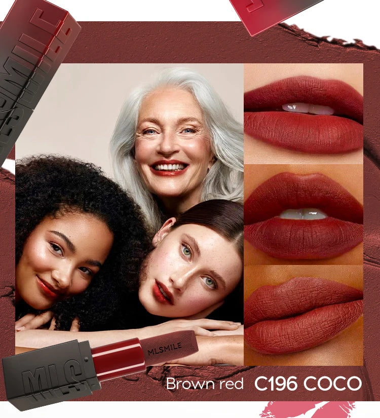 Velvety Matte Lipstick, Richly Pigmented With A Satin Finish Long-Lasting Matte Lip Gloss, Full Coverage Creamy Lipstick