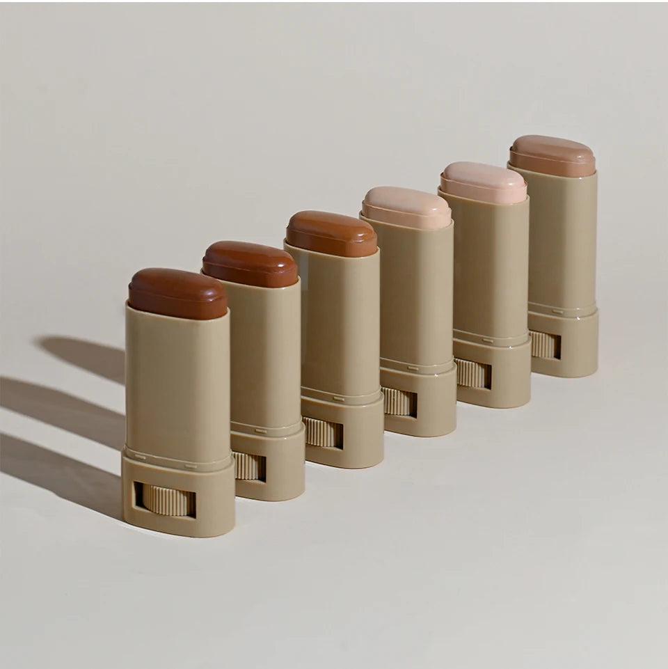 Foundation Tint Stick Balm Serum Boosted Skin Tint Foundation Stick Plumper Hight Coverage Travel Bronze Foundation Stick Makeup