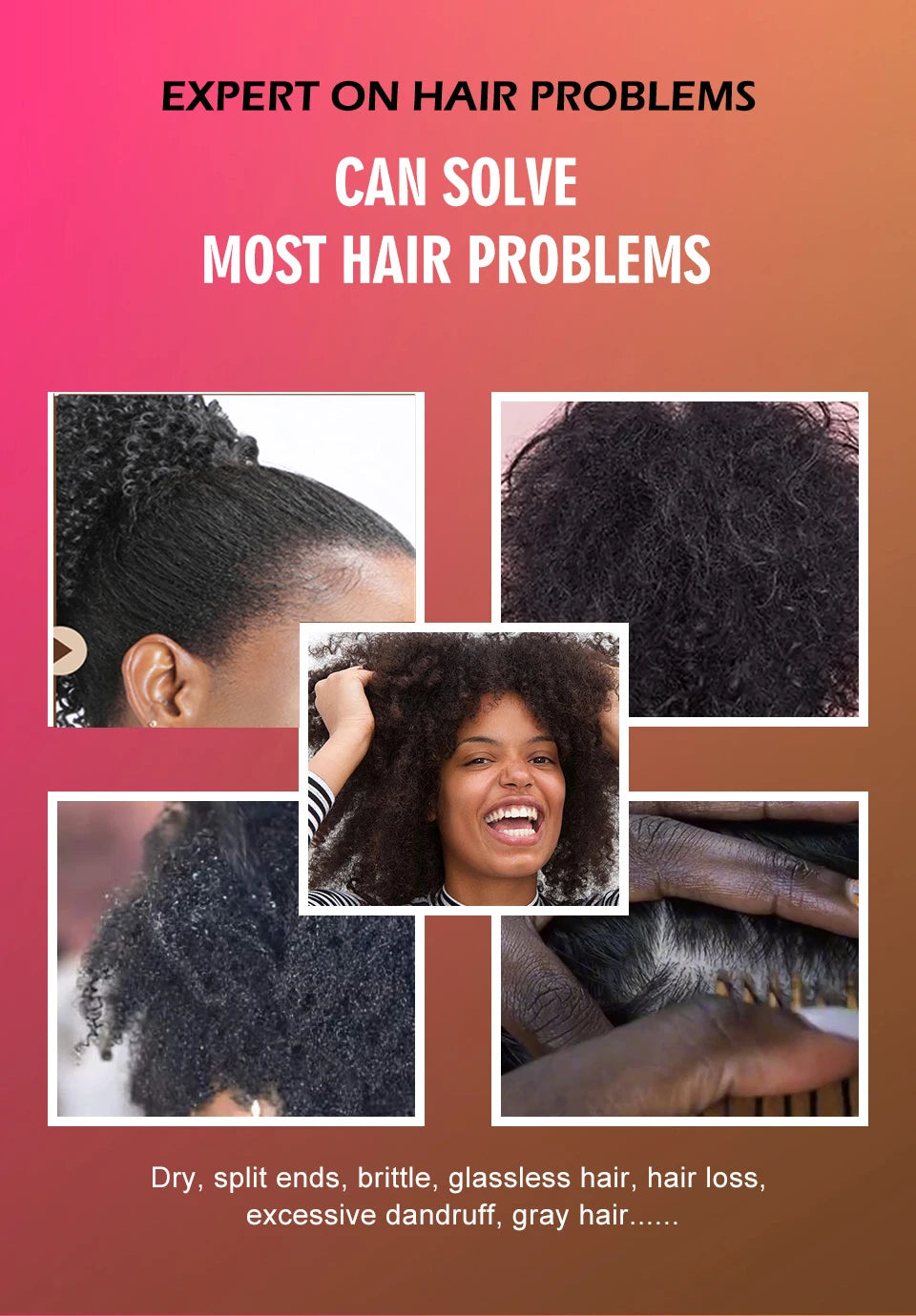 Batana Hair Growth Oil Anti Hair Loss Set Traction Alopecia Treatment Shampoo Nourishing Anti Hair Break Conditioner Hair Care