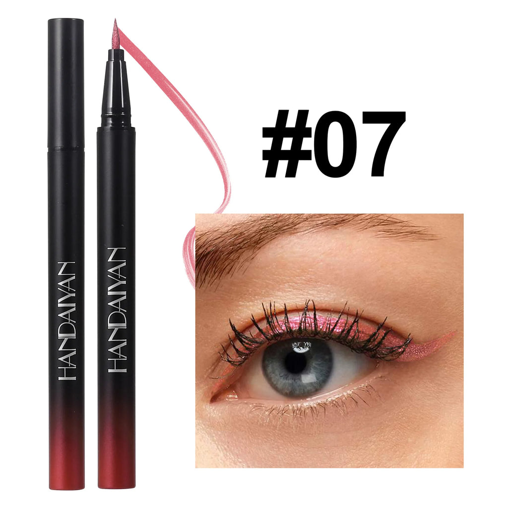 Glitter Liquid Eyeliner Pencil Waterproof Purple Pink Blue Eye Liner Pen Long Lasting Quickily Drying Eyes Makeup Cosmetics