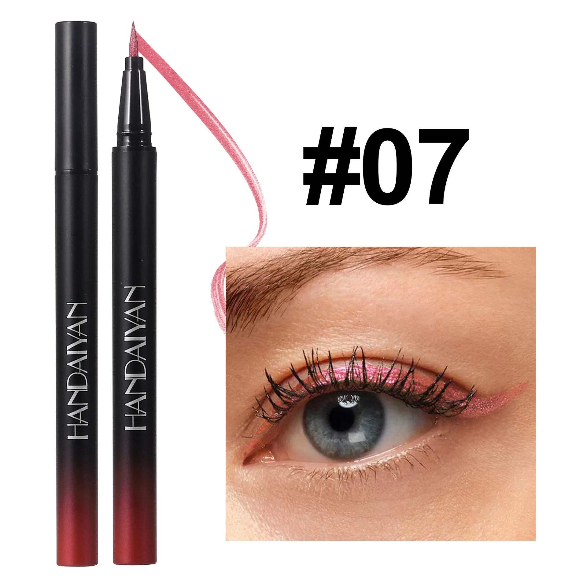 Glitter Liquid Eyeliner Pencil Waterproof Purple Pink Blue Eye Liner Pen Long Lasting Quickily Drying Eyes Makeup Cosmetics