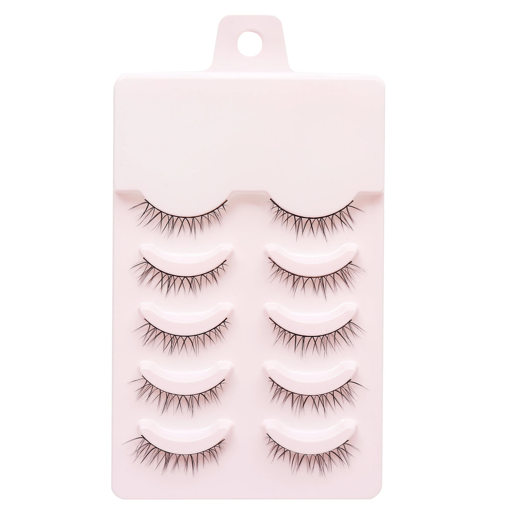 New 5 Pairs Manga Lashe Soft Natural Eyelashes Thick False Eyelashes Demon Eyelashes Daily Dating Makeup Eyelashes Lashes Wispy