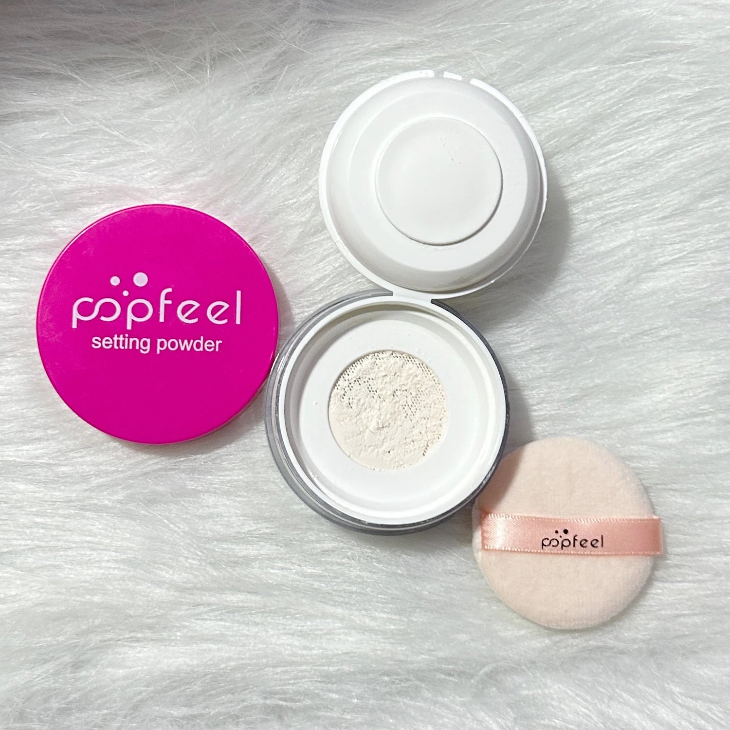 POPFEEL Setting Powder Loose Powder Lightweight Creates Soft Focus Effect Long-Lasting
