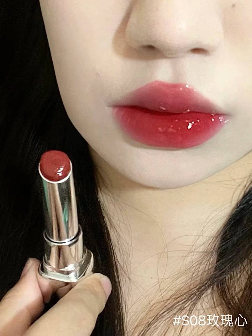 Pink Bear Water Essence Solid Lipgloss Moisturizing Mirror Lip Glaze LipSugar Light Lipstick Light Sensation Beauty Makeup