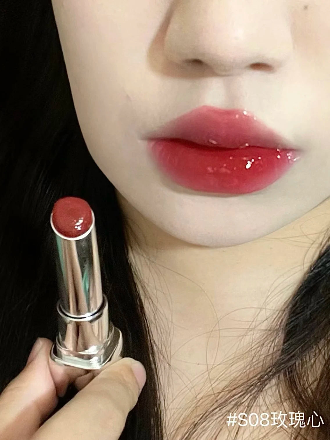 Pink Bear Water Essence Solid Lipgloss Moisturizing Mirror Lip Glaze LipSugar Light Lipstick Light Sensation Beauty Makeup