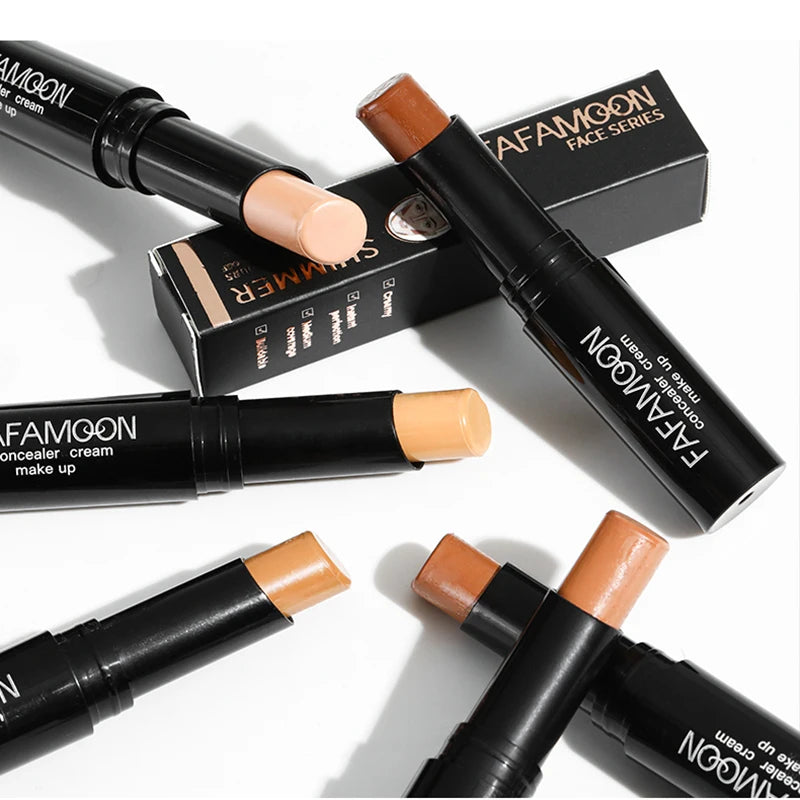 6 Color Face Concealer Contouring Stick Face Bronzer Beauty Contour Makeup Base Foundation Cream Matte High Coverage Cosmetics