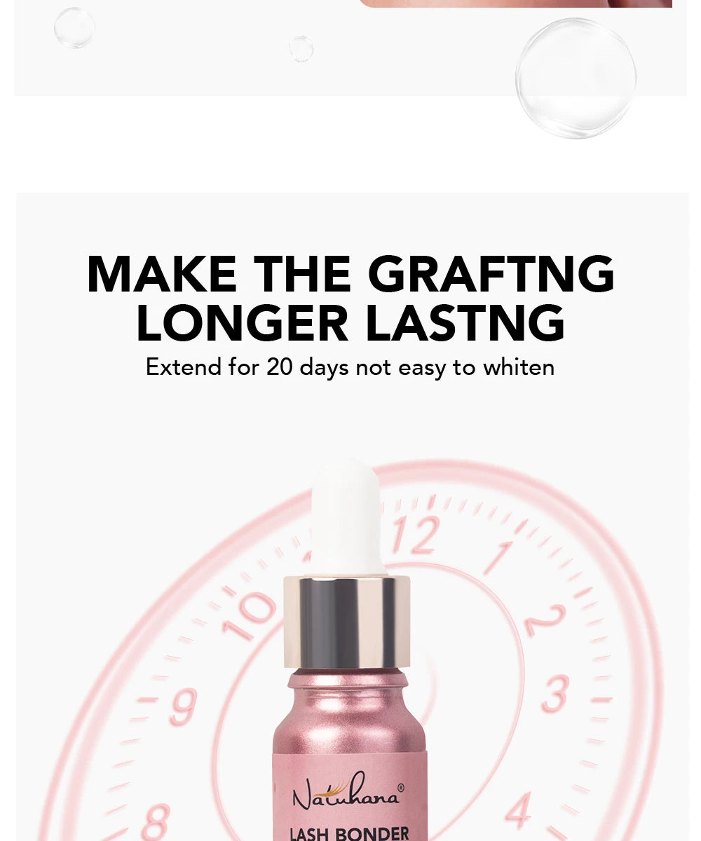 NATUHANA  Lashes Super Bonder For Eyelash Extension Quick Drying Long Last Grafting Eyelash Glue EyelashesAdhesive Suppliers