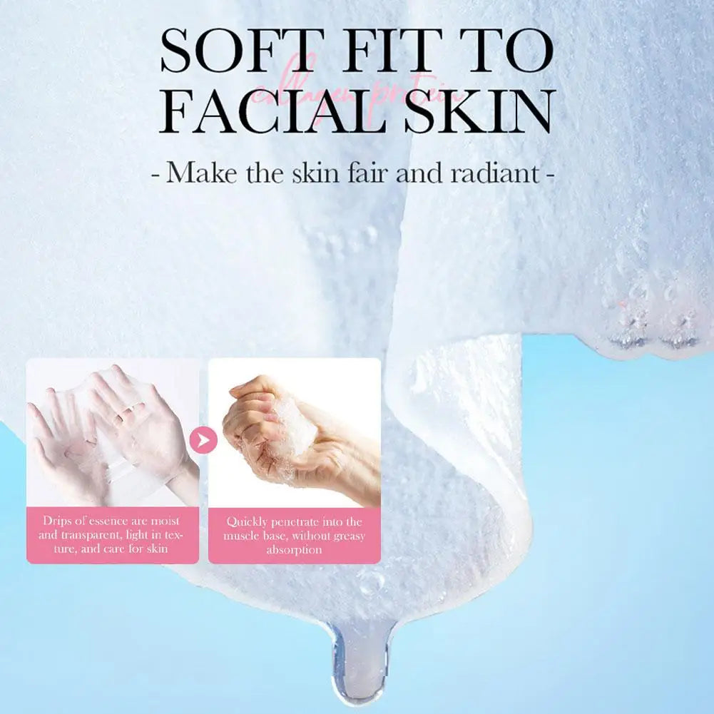 Sakura Collagen Face Mask Moisturizing Lifting Firming Essence Reduces Wrinkles Fine Lines Brighten Facial Mask Beauty Skin Care