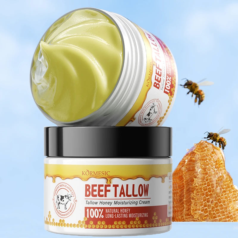 Tallow Honey Moisturizing Cream Long Lasting Smooth Tender Brighten Face Firming Elastic Deeply Nourish Skin Moisturizer 120g