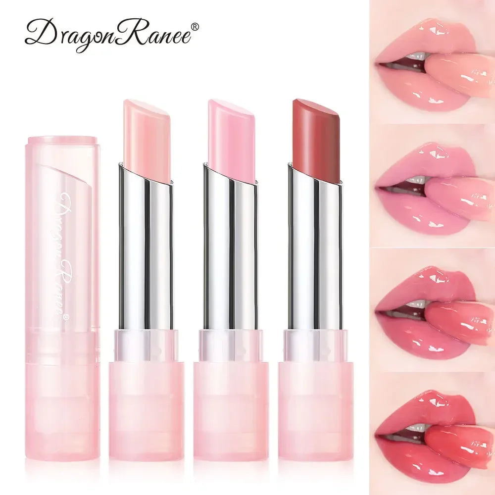 New Temperature Change Lipstick Jelly Color Change Lip Balm Moisturizing Not Easy To Fade Lovely Pink Colored Lipstick Lips Care