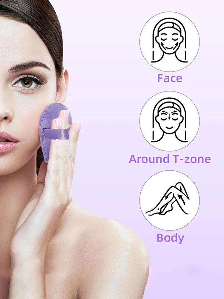12 Pieces Powder Puff Face Triangle Makeup Sponge Soft Velour Puffs for Loose Powder Setting Powder Blender Foundation Sponge Be