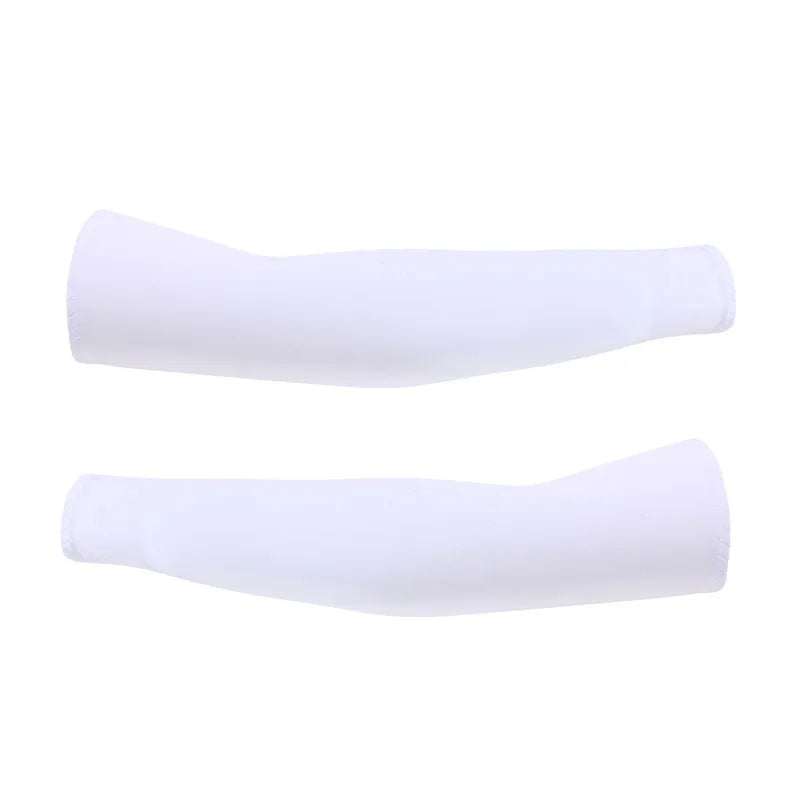 Arm Sleeves Ice Fabric Breathable Quick Dry Running Sportswear Sun UV Protection Long Arm Cover Cycling Arm Sleeves