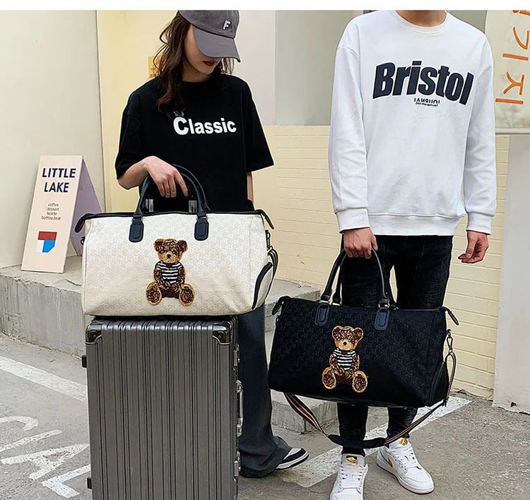 Fashion Travel Bag Traveling Luggage Zipper Storage Bag Carry-on Duffle Bag With Single Shoulder Strap For Short Trips Bussiness