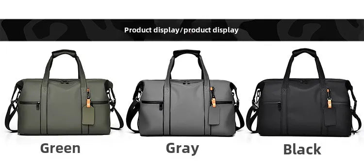 New Cross-border Large Capacity Men's Business Travel Tote for Commuting, Water-resistant Gym Bag for Sports and Fitness