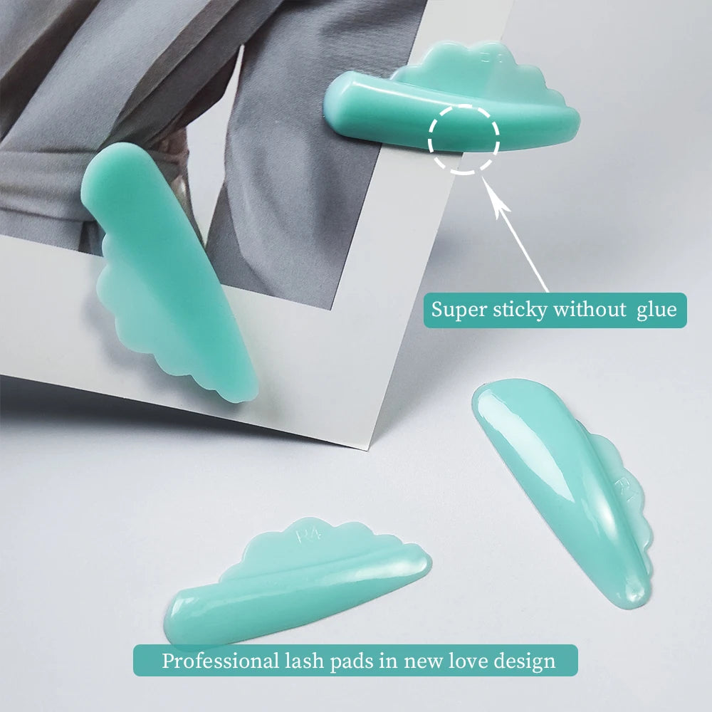PERMANIA 4 Pairs Self-Adhesive Eyelash Lift Pads Eyelash Lifting Shields Lash Perming Pads Soft And Reusable Lash Lifting Tool