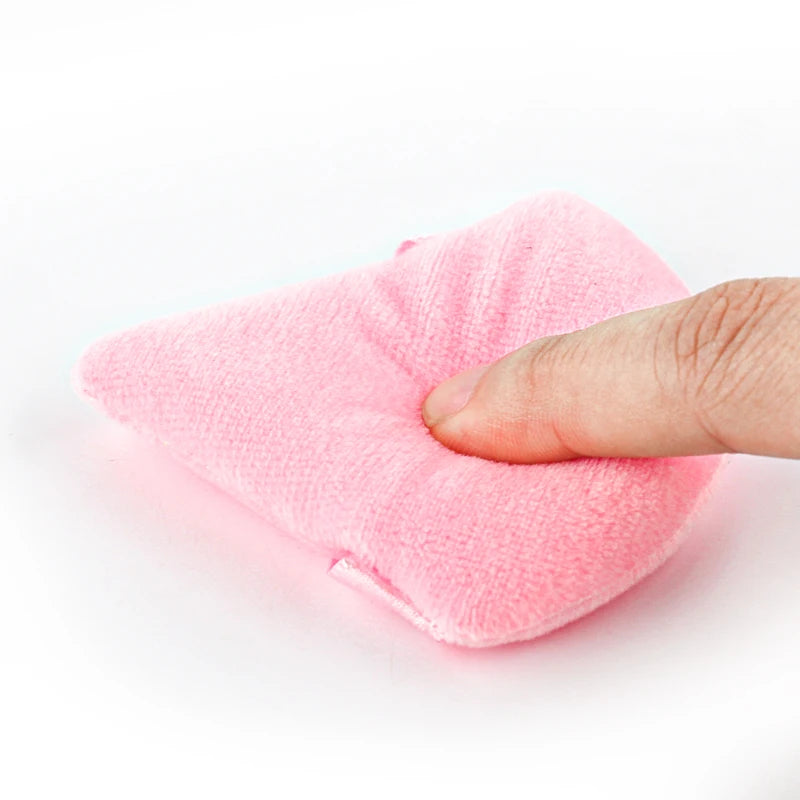 Triangle Velvet Powder Puff 1/2/3/6Pcs Face Mini Make Up Sponges Reusable Washable Cosmetic Eye Beauty Makeup Tool Accessories