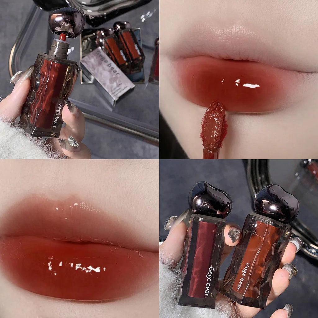 Glacier Melt Lip Gloss Moisturizing Hydrating Water Glossy Mirror Finish Plumping Lip Color Non Sticky Cup Proof Lipstick