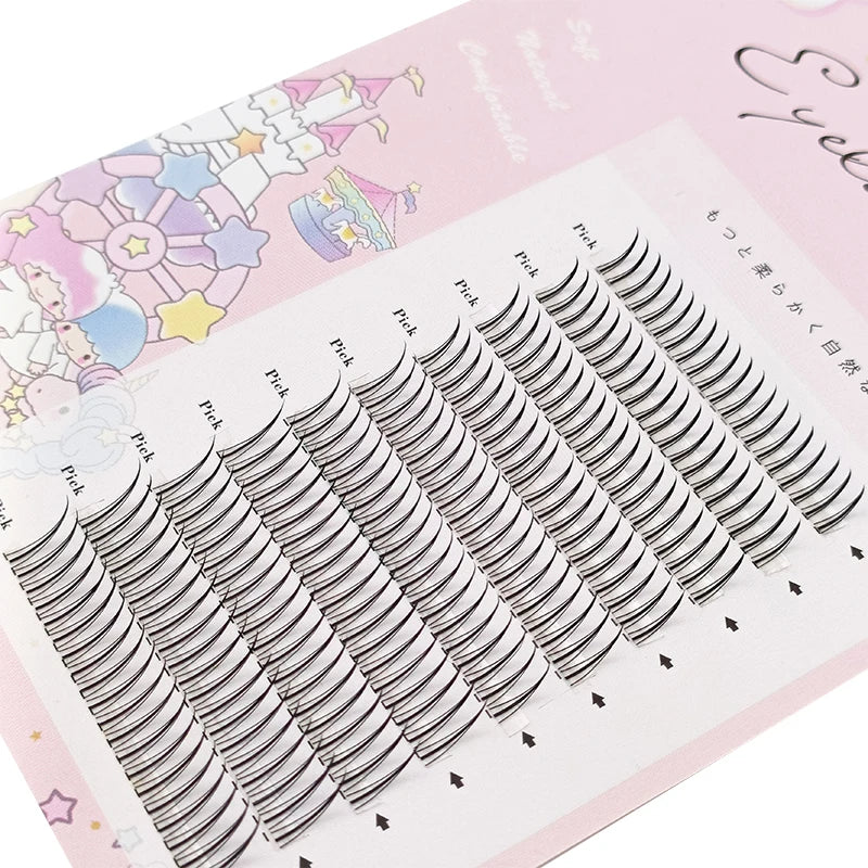 3D New Spikes Eyelashes Fishtail Cluster Eyelashes Personality Eyelash Extension Eyelashes Bundle Professional False Eyelashes