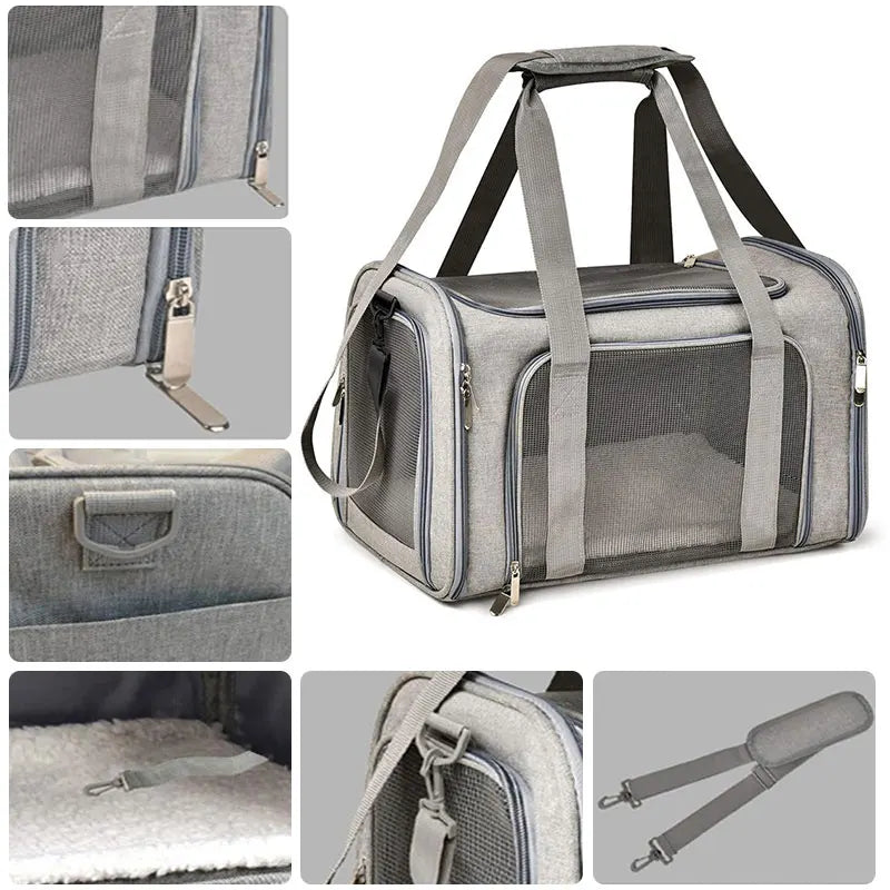 Dog Cat Carrier Bag Pet Puppy Travel Bags Breathable Mesh Small Dog Cat Dogs Outdoor Tent Carrier Outgoing Pets Bag Handbag