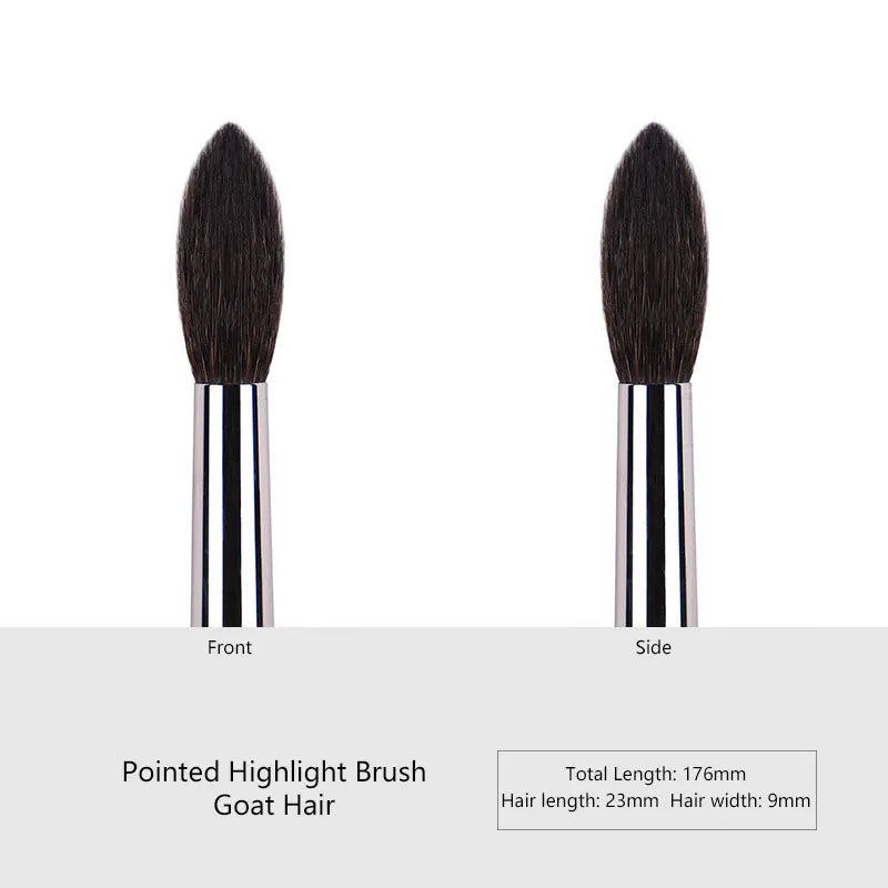 1pc High end Animal Hair Detail Eyeshadow Makeup brushes Highlight Make up brushes Eye Shadow Conceal Ebony Handle pencil beauty