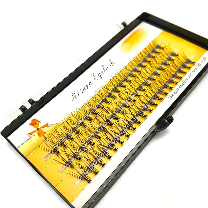 10D Russian Volume Eyelashes Extension Short Stem Pre made Fans C curl Mink Lash Hot Selling Eyelash Individual Extensions