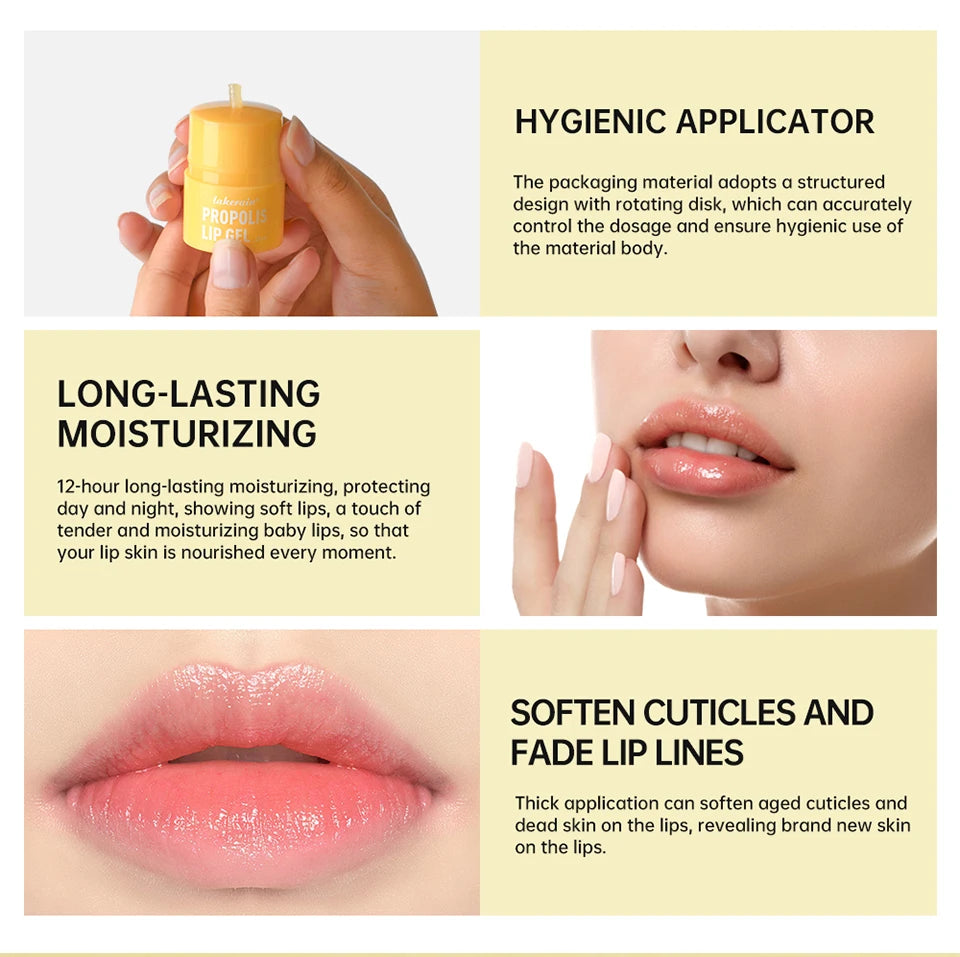 Honey Lip Hydrating Lip Balm & Mask 12hrs Long-lasting Moisture Butter Propolis Lipcerin Gentle Dispenser Exfoliation Twist Kore