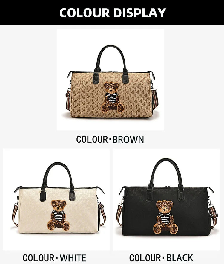 Fashion Travel Bag Traveling Luggage Zipper Storage Bag Carry-on Duffle Bag With Single Shoulder Strap For Short Trips Bussiness