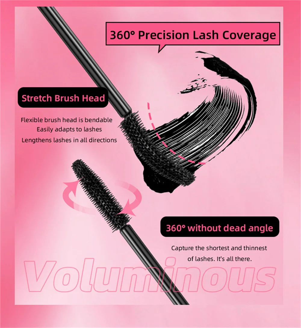 Eyelashes Lengthening Mascara Waterproof Long Lasting Silky Lash Black Eyelashes Extension Make Up Beauty Eye Korean Cosmetic