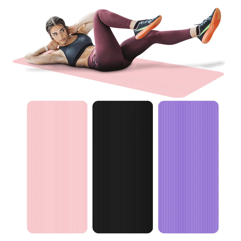 Yoga Mat Non Slip Exercise Mat Thick Solid Color Fitness Mat Yoga Workout Mat Multi-Function for Home Gym