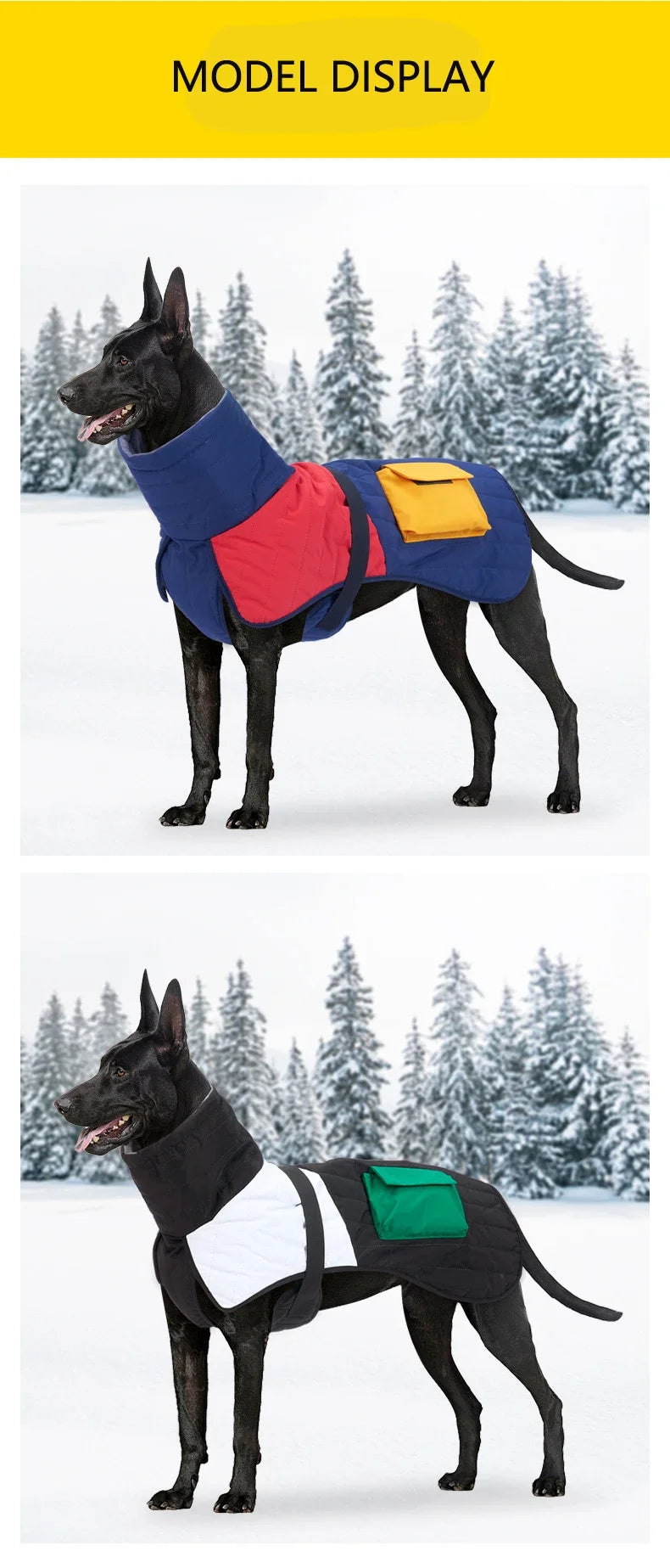 Winter Warm Thicken Waterproof Warm Dog Clothes For Small Medium Large Dogs Pet Dog Coat Greyhound Doberman Labrador Outfits