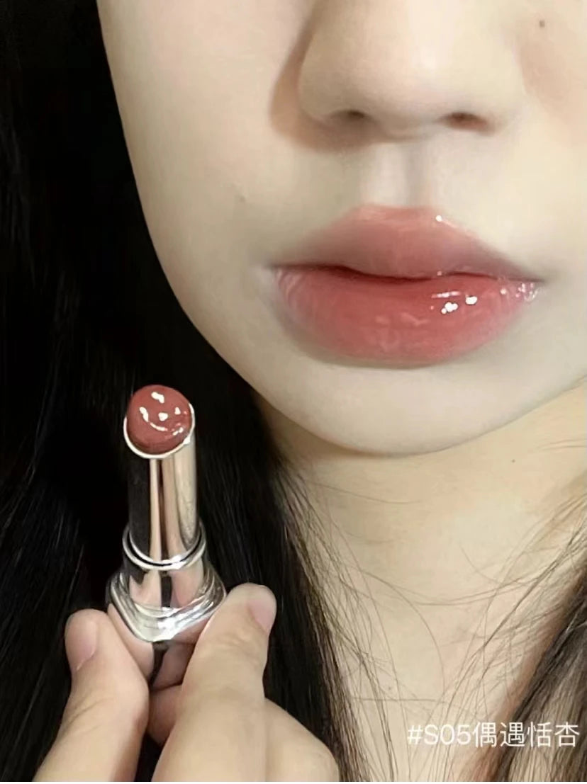 Pink Bear Water Essence Solid Lipgloss Moisturizing Mirror Lip Glaze LipSugar Light Lipstick Light Sensation Beauty Makeup